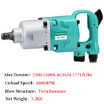 Pneumatic Impact Wrench 2400N.m - Air Wrenches - zzfastener.com